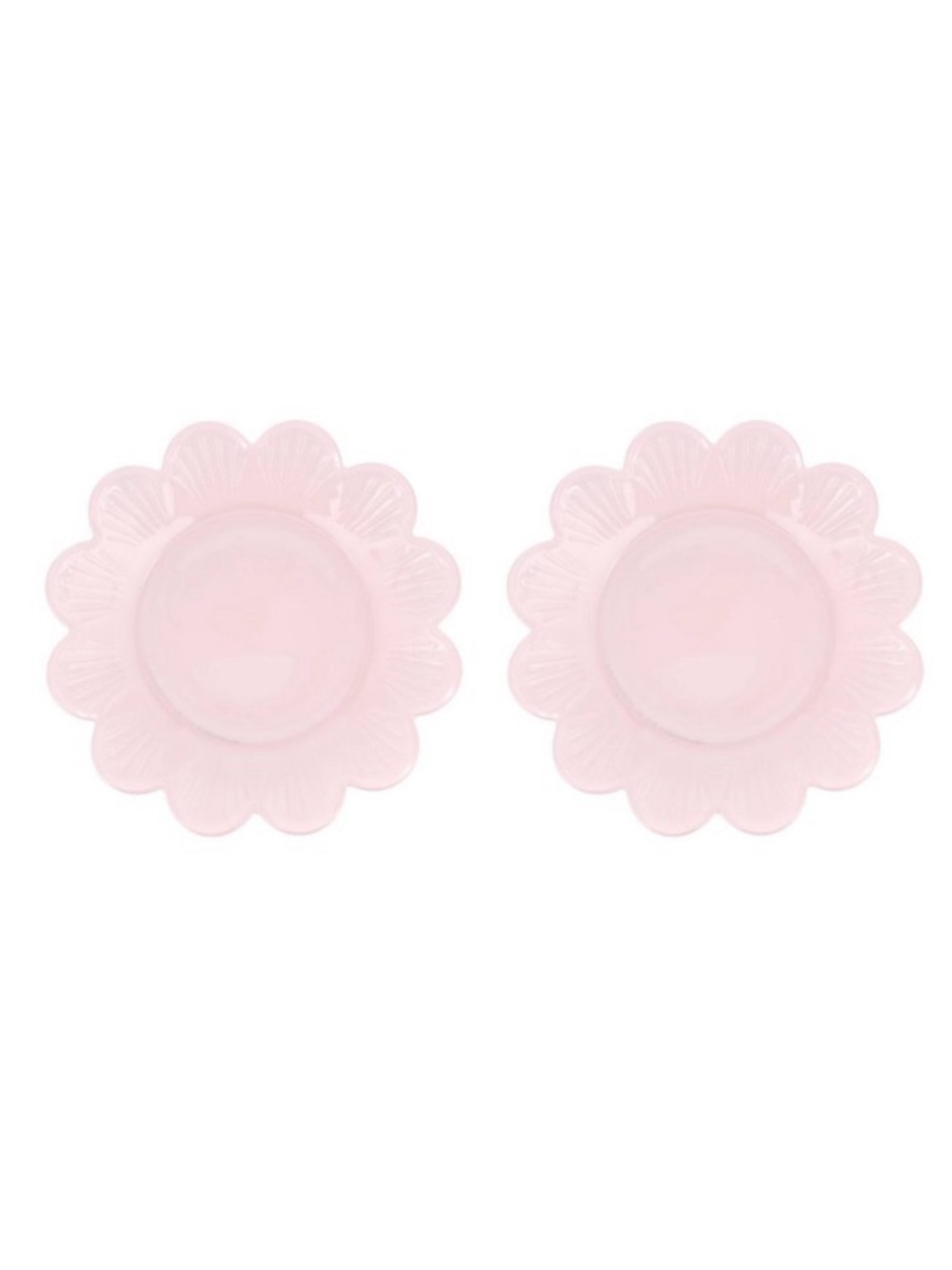 ✨NEW🌸Target Bullseye Playground 2026 Pink Scalloped Flower Shaped Glass Plates🍽️